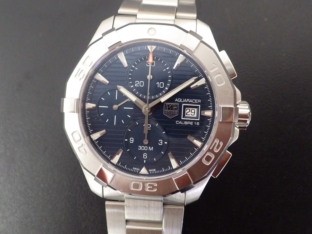 修理実例　タグホイヤー　アクアレーサー クロノグラフ　CAY2112-2　CASE#14354