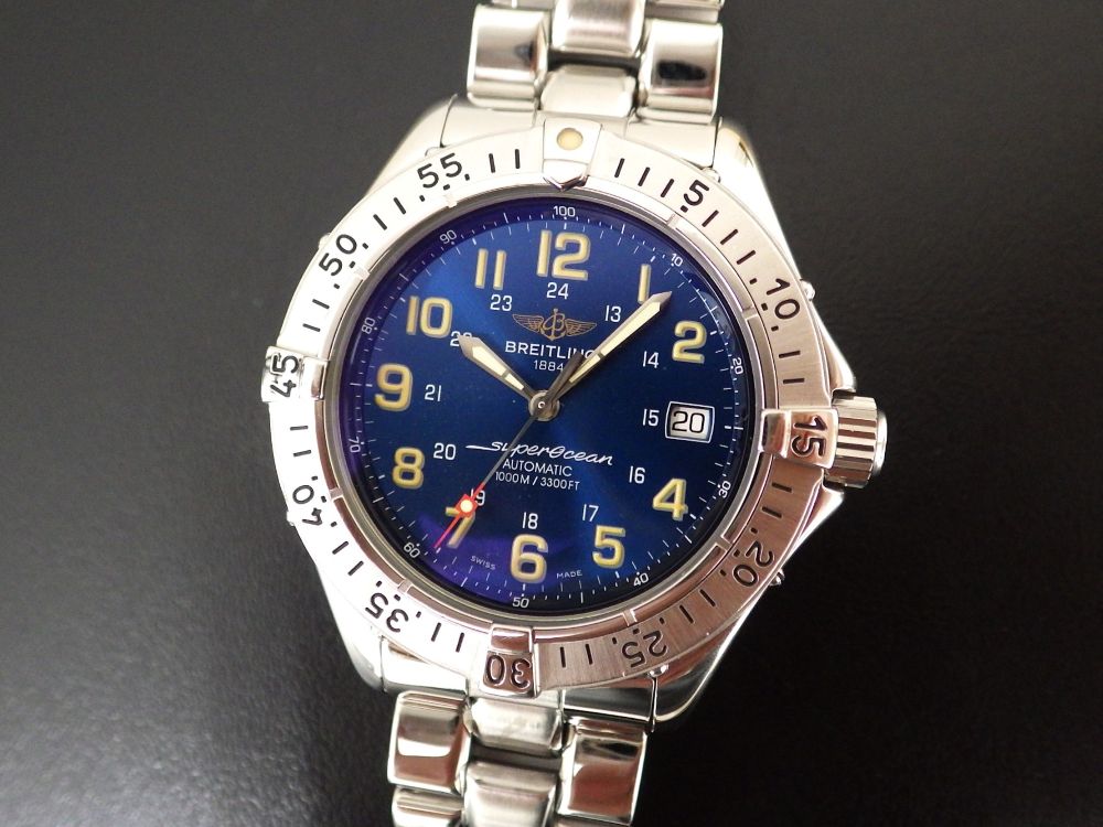 修理実例　ブライトリング　スーパーオーシャン　A17040　CASE#14392