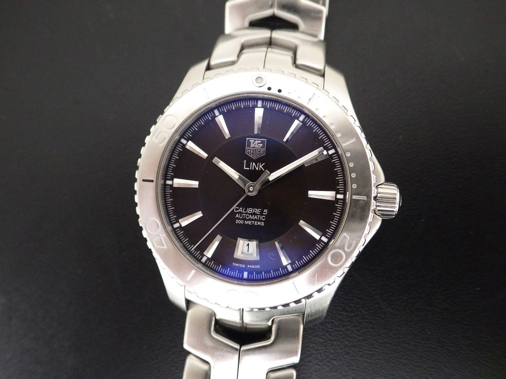 修理実例　タグホイヤー　リンクキャリバー5　WJ201D　CASE#14415